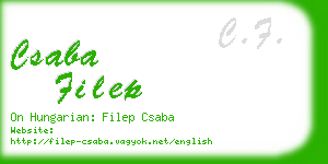csaba filep business card